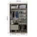 Guarda-Roupa Solteiro com 2 Espelhos Geneve 2 Portas 2 Gavetas Bege