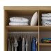 Guarda-Roupa Solteiro com 2 Espelhos Lugano 2 Portas 2 Gavetas Carvalho