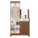 Guarda-Roupa Solteiro com Espelho Capri 2 Portas 4 Gavetas Cacau