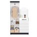 Guarda-Roupa Solteiro com Espelho Capri Flex 2 Portas 4 Gavetas Branco