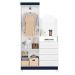Guarda-Roupa Solteiro com Espelho Capri Flex 2 Portas 4 Gavetas Branco