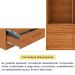Guarda-Roupa Solteiro com Espelho Chicago 2 Portas 6 Gavetas Cinamomo