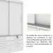 Guarda-Roupa Solteiro com Espelho Chicago 2 Portas 6 Gavetas Neve