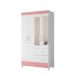 Guarda-Roupa Solteiro com Espelho Mobi Flex 4 Portas 2 Gavetas Branco