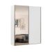Guarda-Roupa Solteiro com Espelho Raffinato 100% MDF 2 Portas Branco