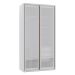 Guarda-Roupa Solteiro com Espelho Reflecta Elite 2 Portas 3 Gavetas Branco
