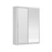Guarda-Roupa Solteiro com Espelho Riva Flex 2 Portas 4 Gavetas Branco e Amêndola