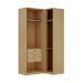 Guarda-Roupa de Canto Closet Modulado Infinity 3 Gavetas Savana