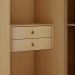 Guarda-Roupa de Canto Solteiro Infinity 3 Portas 2 Gavetas Savana