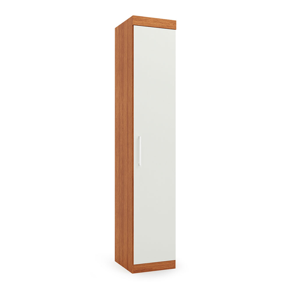 Gurada-Roupa Modulado Gênova 1 Porta Freijó Wood e Off White