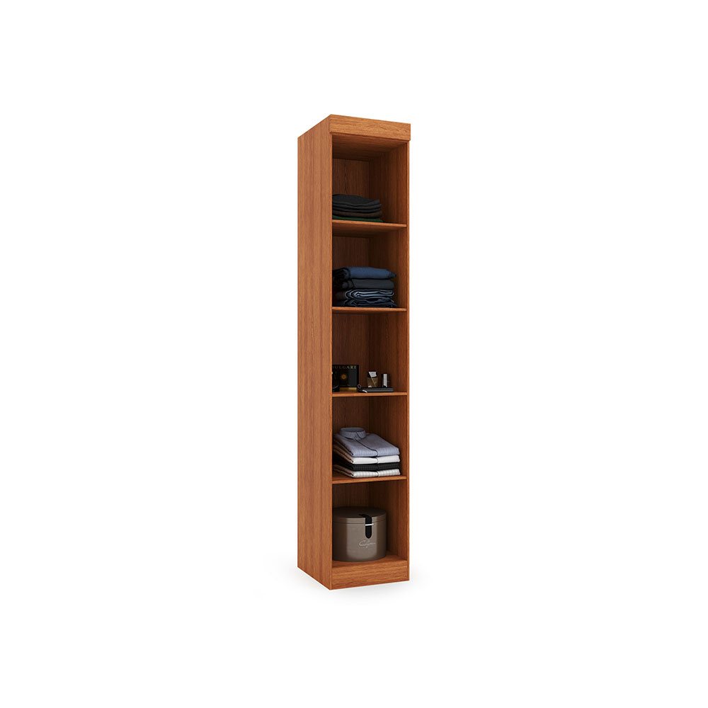 Gurada-Roupa Modulado Gênova 1 Porta Freijó Wood e Off White