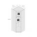 Gurada-Roupa Modulado de Canto Gênova 1 Porta Freijó Wood e Off White