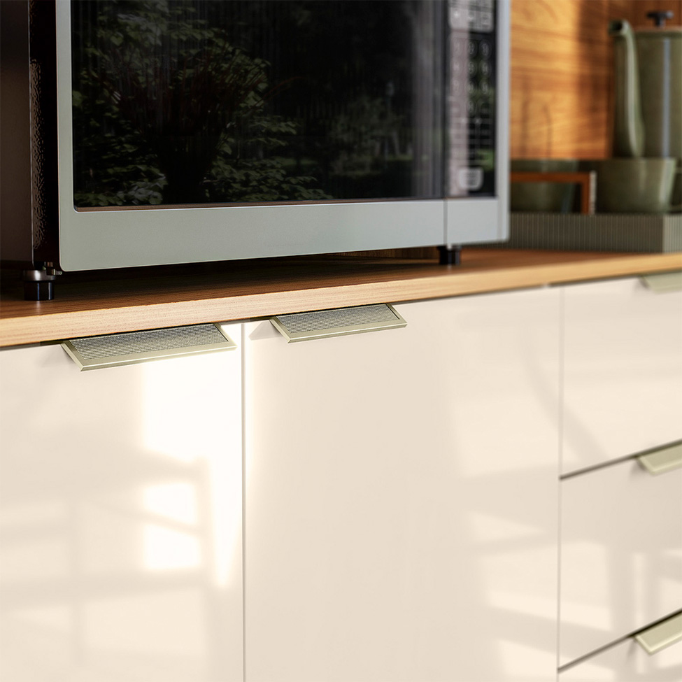 Kit de Cozinha Conde 7 Portas 2 Gavetas Cinamon e Off White