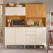 Kit de Cozinha Pitaya 7 Portas 2 Gavetas Cinamon e Off White