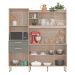 Kit de Cozinha Select 6 Portas 2 Gavetas Avena e Menta