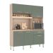 Kit de Cozinha Texas 6 Portas 1 Gaveta Avena e Menta