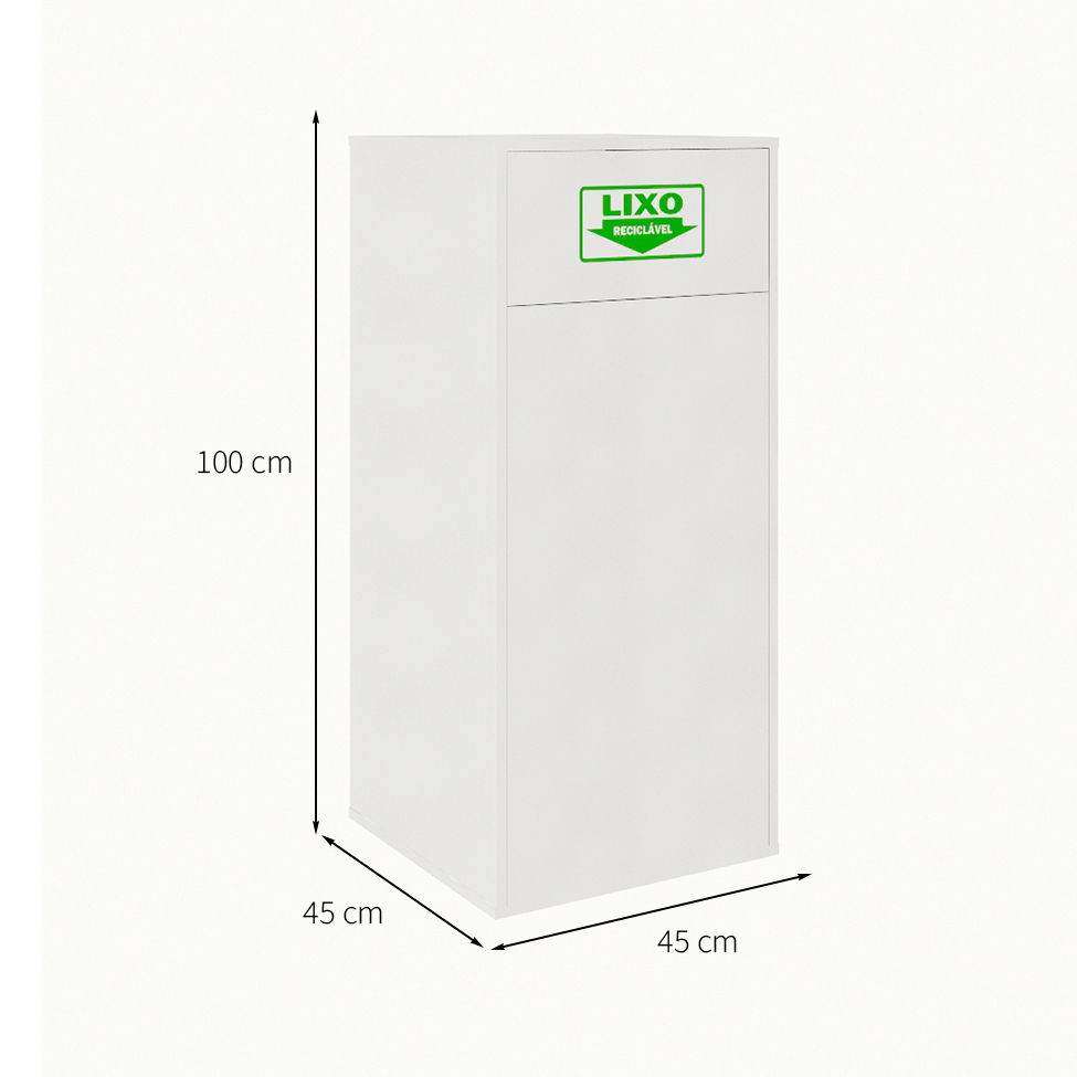 Lixeira de Escritório Module Branca