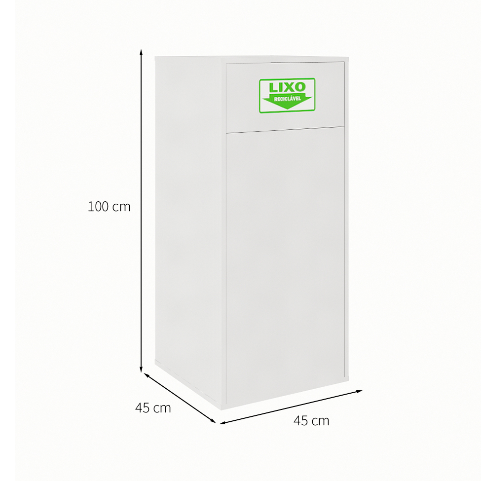 Lixeira de Escritório Module Cinza