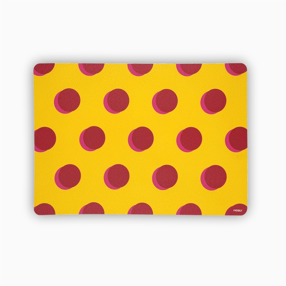 Lugar Americano Pratik Riso Amarelo e Rosa