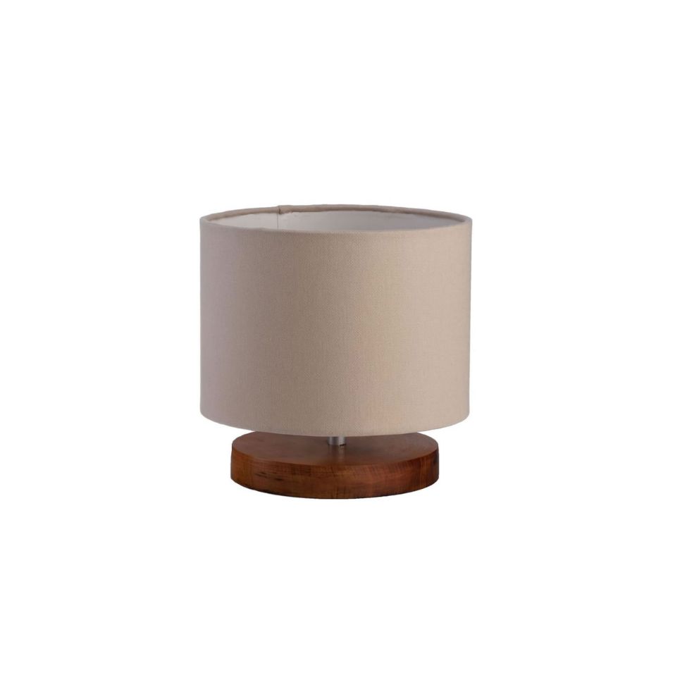 Luminária Natural Algodão Bege 18 cm