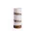 Luminária Natural Raiz Papel de Fibras Branca e Marrom 34 cm