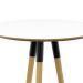 Mesa Bistrô Redonda com Tampo MDF Rio Branca 60 cm