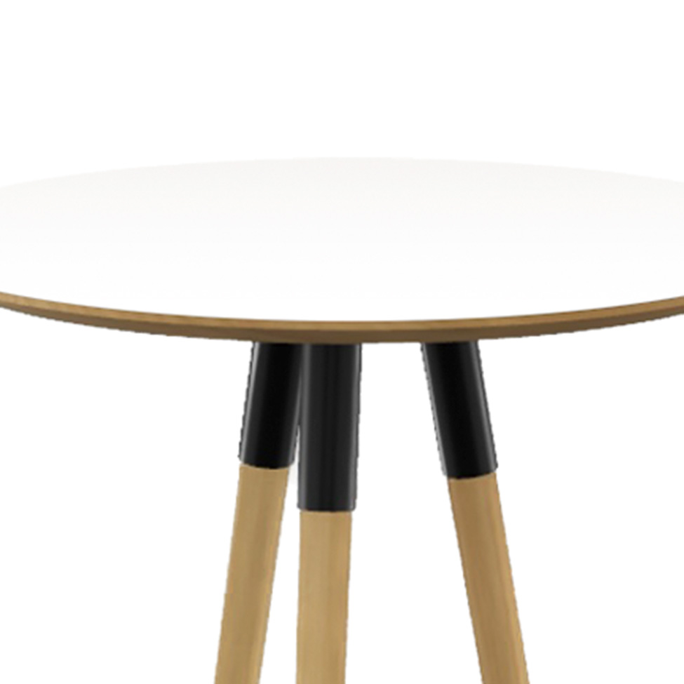 Mesa Bistrô Redonda com Tampo MDF Rio Branca 60 cm
