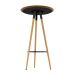 Mesa Bistrô Redonda com Tampo MDF Rio Preta 60 cm