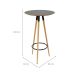 Mesa Bistrô Redonda com Tampo MDF Rio Preta 60 cm