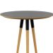 Mesa Bistrô Redonda com Tampo MDF Rio Preta 60 cm