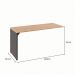 Mesa Dinâmica Shelf Ameixa e Preta 150 cm