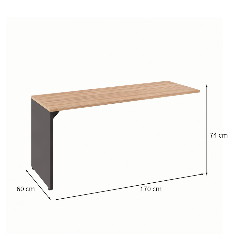 Mesa Dinâmica Shelf Ameixa e Preta 170 cm