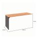 Mesa Dinâmica Shelf Nogal Sevilha e Preta 170 cm