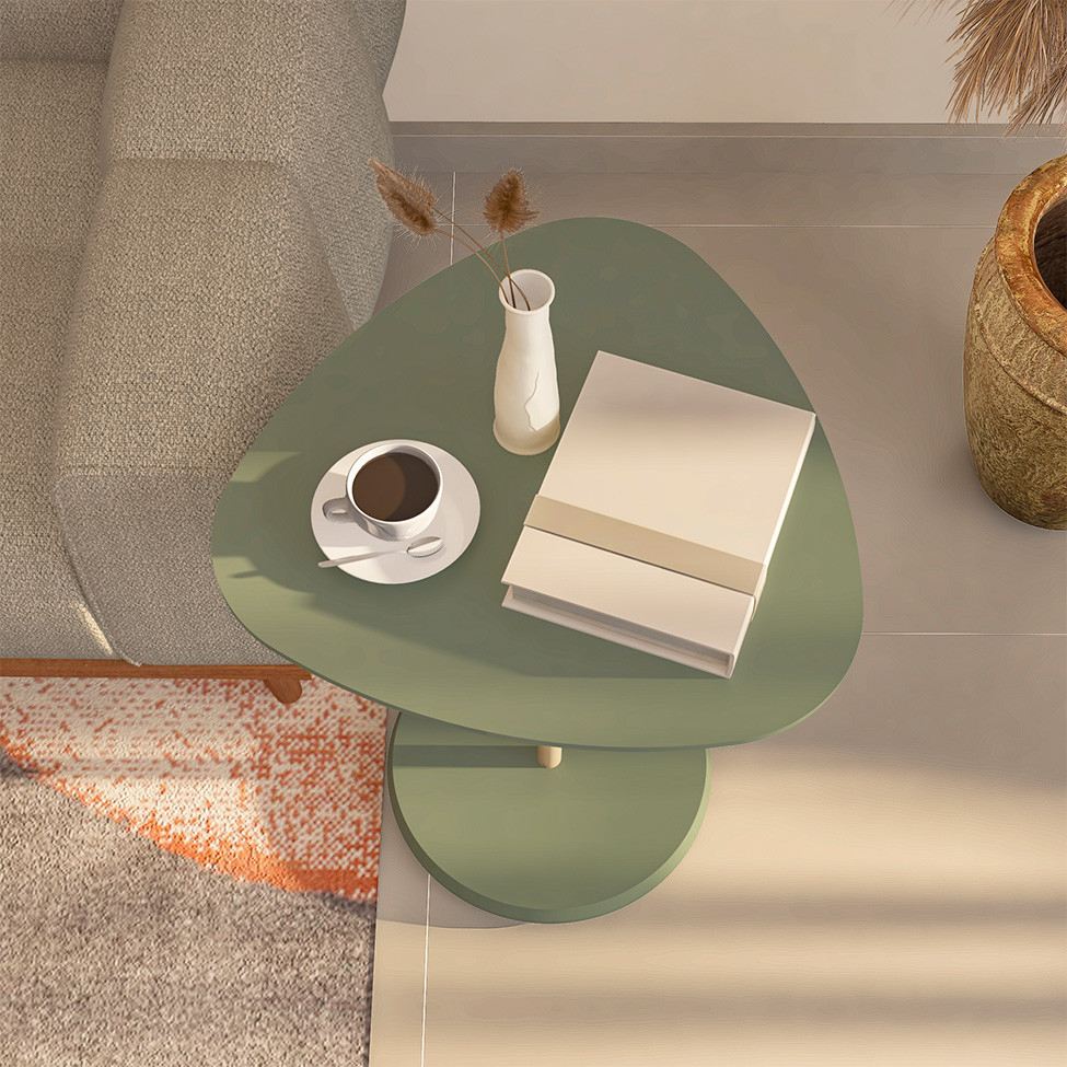 Mesa Lateral Orgânica Bel Menta