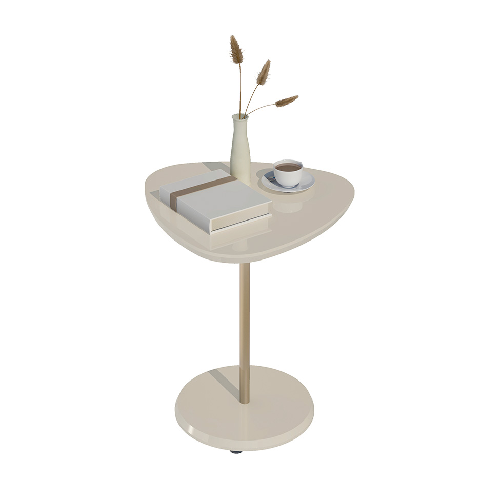 Mesa Lateral Orgânica Bel Off White