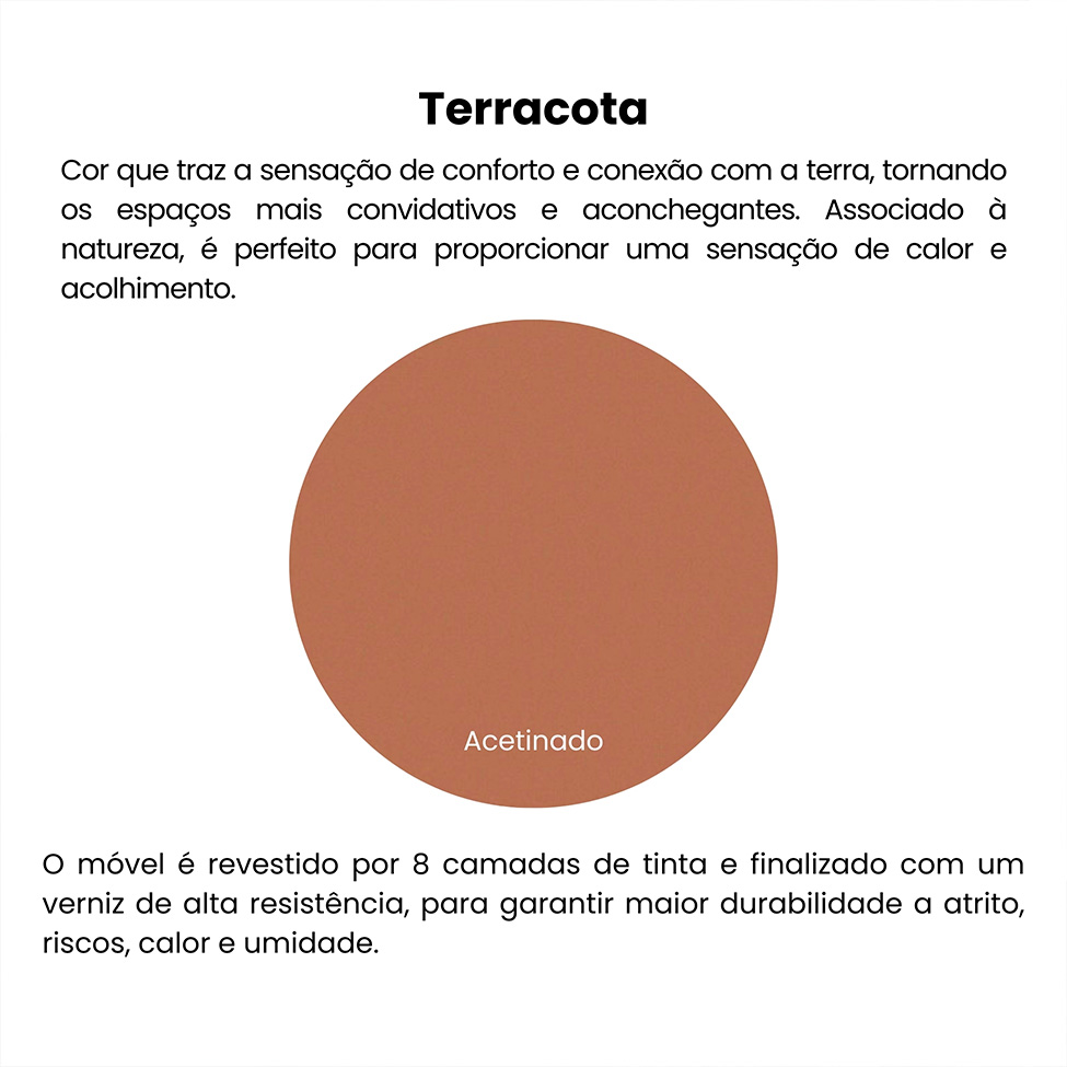 Mesa Lateral Orgânica Bel Terracota