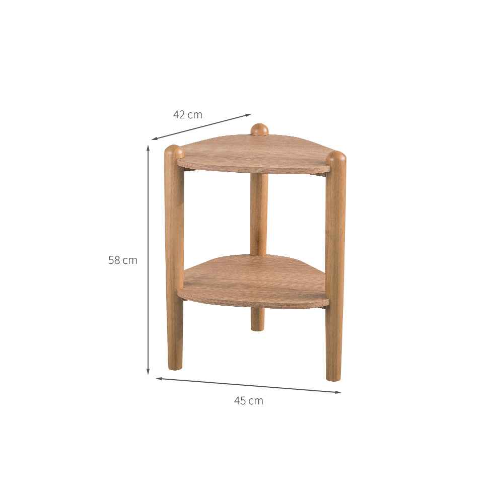 Mesa Lateral Orgânica Complementos Hanover 45 cm