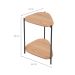 Mesa Lateral Orgânica Complementos Hanover e Preta 44 cm
