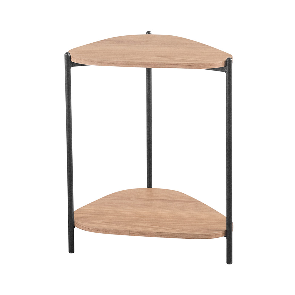 Mesa Lateral Orgânica Complementos Hanover e Preta 44 cm