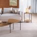 Mesa Lateral Orgânica Complementos Hanover e Preta 44 cm