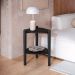Mesa Lateral Orgânica Complementos Nero 45 cm