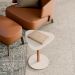 Mesa Lateral Orgânica Paris Nature e Off White