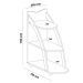 Mesa Lateral Oval Andes Naturale e Terracota