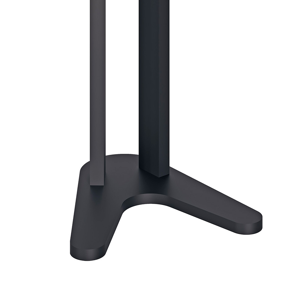 Mesa Lateral Oval Simon Preta
