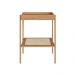 Mesa Lateral Quadrada Oslo Hanover e Dourada