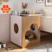 Mesa Lateral Quadrada Pet 1 GV Carvalho e Off White