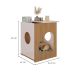 Mesa Lateral Quadrada Pet 1 GV Carvalho e Off White