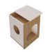 Mesa Lateral Quadrada Pet 1 GV Carvalho e Off White