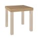 Mesa Lateral Quadrada UP Carvalho e Off White