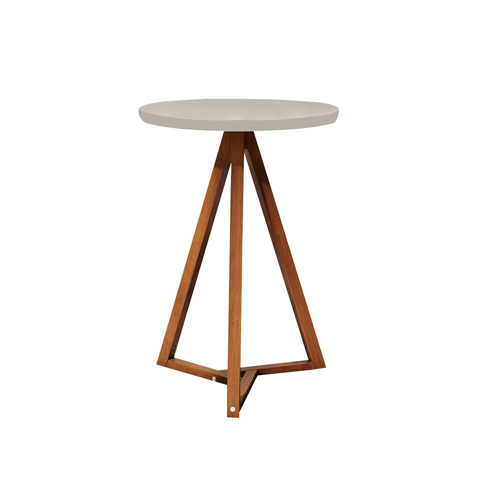 Mesa Lateral Redonda Classic Gianduia e Nature